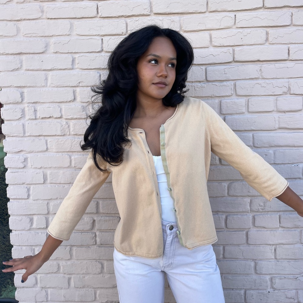 Vtg j.Jill button up sweater